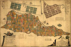 St. Croix Danish West Indies Virgin Islands 1754 estate map